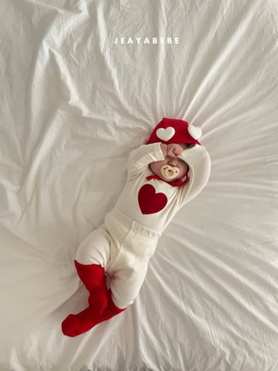 JEAYA11｜(70cm-110cm) 3色愛心綁帶帽7