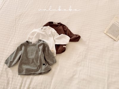 Valubebe04｜(65-90) 側開扣素面上衣11