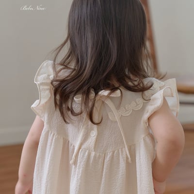 bebe nine42  (65cm-115cm) 2色氣質蕾絲領洋裝15