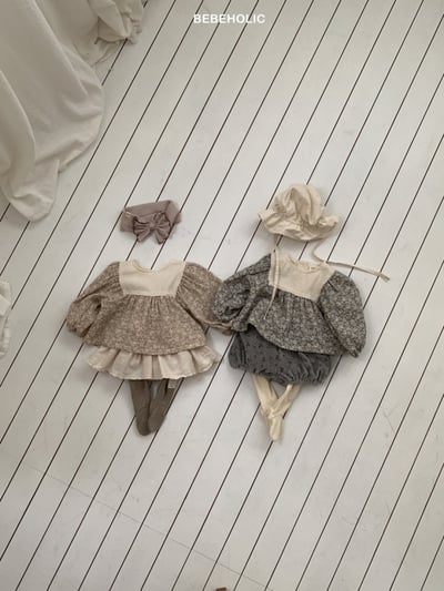 Bebe holic40｜(3m-18m) 春日碎花娃娃袖襯衫11