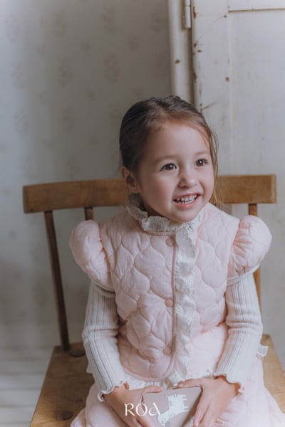 ROA09｜(80cm-120cm) 2色菱格蕾絲邊鋪棉背心18