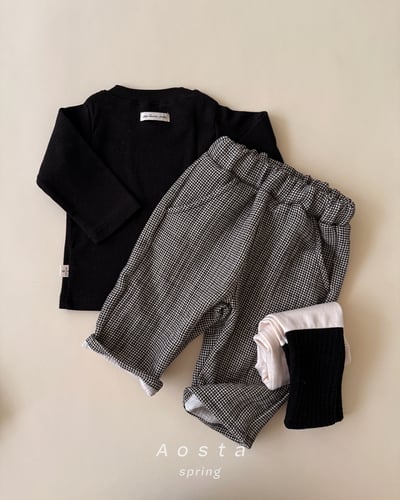 AOSTA37｜(6m-5y) 經典拚色緊身褲9