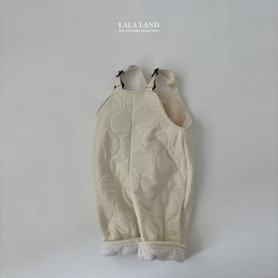 lala land56｜(75cm-120cm) 2色絎縫刷毛口袋吊帶長褲15