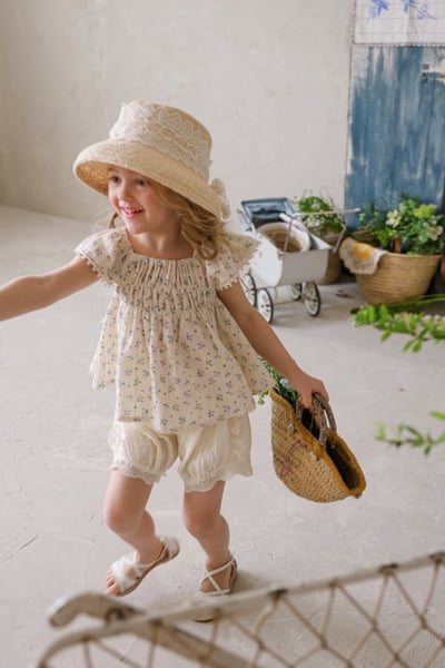 FLO01｜(75-140) 2色兩色蕾絲燈籠褲15