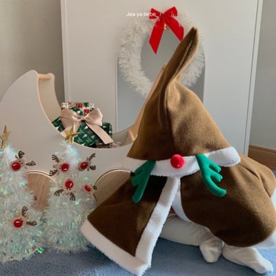 JEAYA03｜(5m-4y) 3色聖誕系列連帽斗篷7