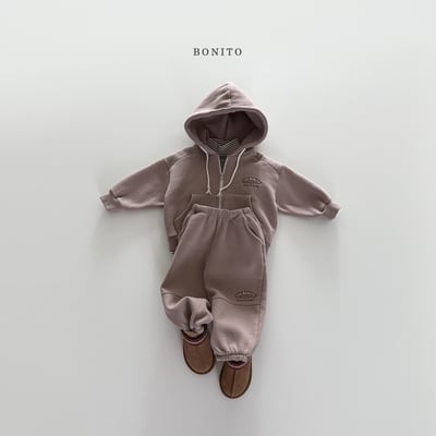 Bonito20｜(75cm-125cm) 刺繡口袋連帽外套15