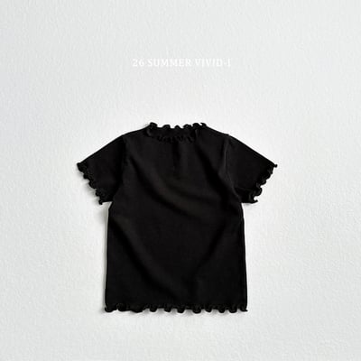 vivid48｜(78cm-125cm) 2款百搭素色木耳邊上衣5