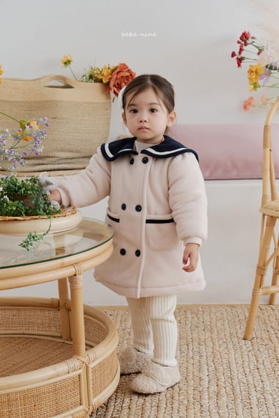 bebe nine30 (65cm-115cm) 1色海軍排釦大衣外套1