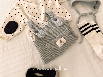 Valubebe07｜(65-80) 華夫格吊帶包屁衣13