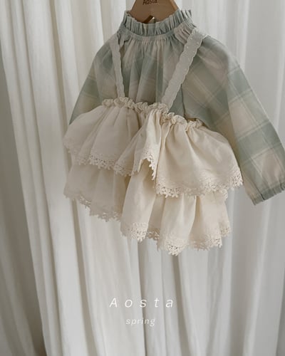 AOSTA18｜(6m-5y) 褶皺格紋襯衫20
