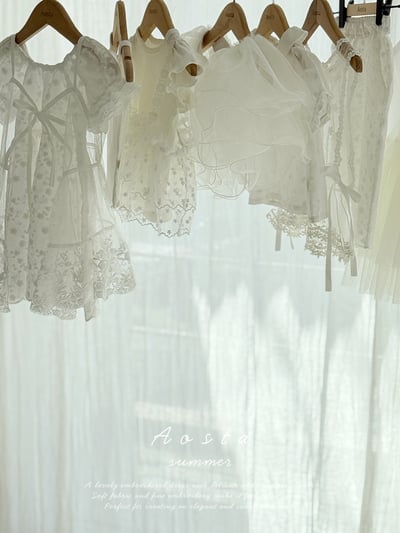 AOSTA59｜(Free) 蕾絲露肩連身裙7