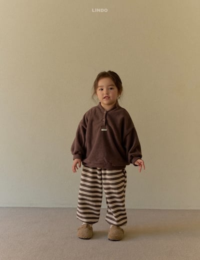 Lindo61｜(80cm-125cm) 條紋束口褲9