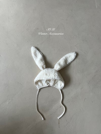 S0.U08｜(Free)  大白兔絨毛帽4