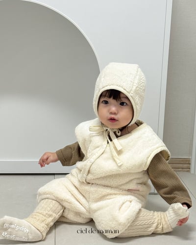 Cieldemaman17｜(6M~24M)  2色素色條紋打底褲13