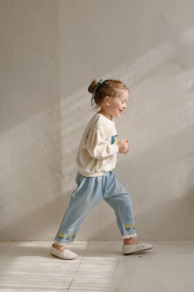 FLO50｜(75-140) 2色法式油畫插圖休閒上衣18