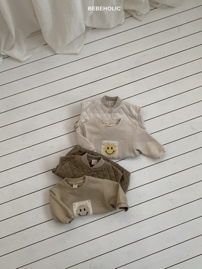 Bebe holic59｜(3m-18m) 微笑印花包屁衣11