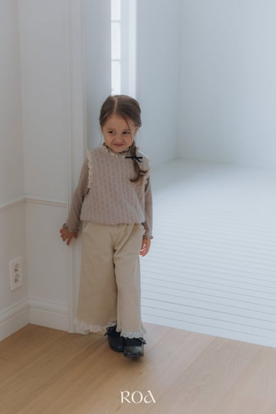 ROA27｜(80cm-120cm) 2色蝴蝶結直筒長褲15