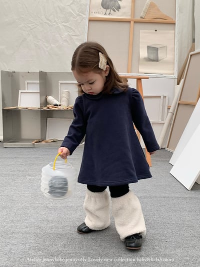 JE 640｜(80-110cm)  圓翻領素洋裝8