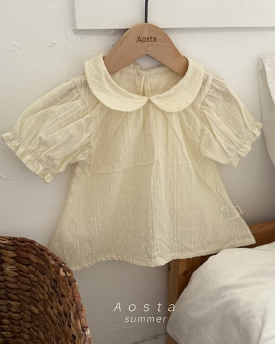 AOSTA58｜(6m-5y) 2款翻領泡泡袖上衣4