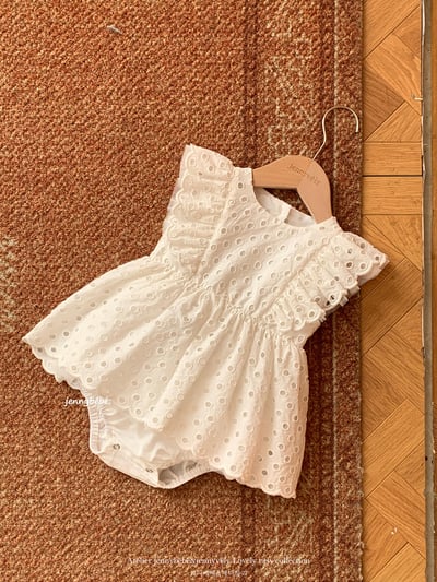 JE725｜(66-120cm) 波點刺繡洋裝包屁衣/洋裝14