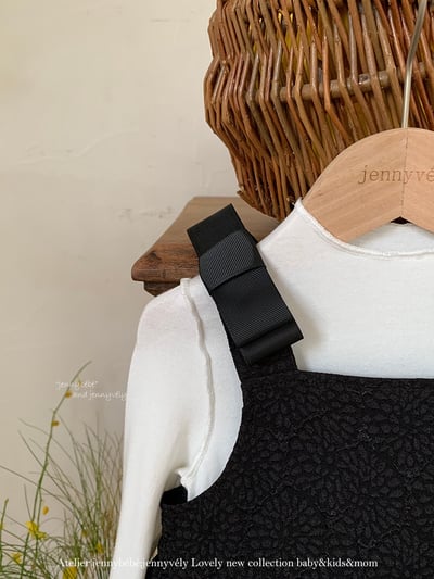 JE289｜(66-90cm) 蝴蝶緞帶壓紋包屁衣8