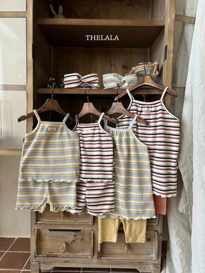 thelala35｜ (70-115) 條紋細肩套裝9