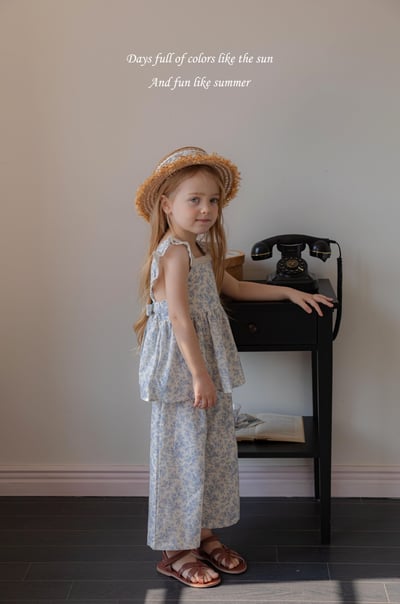 M-KIDS16｜(65-115cm) 摺邊綁帶套裝7