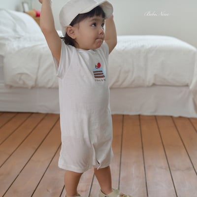 bebe nine15  (6m-24m) 2色可愛蛋糕圖包屁服11