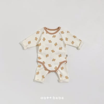 Oottbebe13｜(0m-12m) 狗狗棉質居家包屁衣褲子套裝11