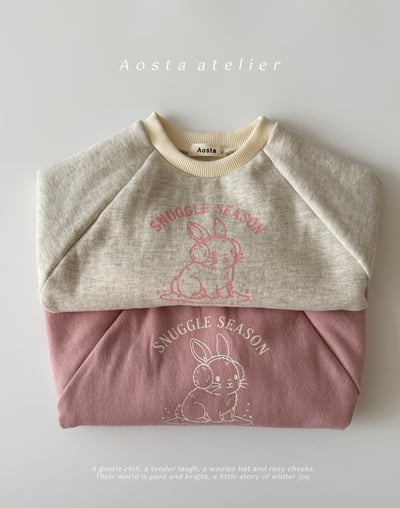 AOSTA59｜(6m-5y) 雪兔蕾絲上衣7