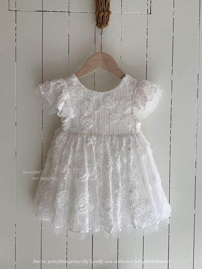 JE706｜(66-120cm) 玫瑰薄紗緞帶包屁衣/洋裝19