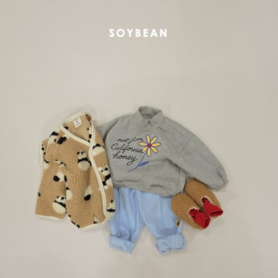 Soybean92｜(75cm-118cm) 熊貓印花刷毛外套20