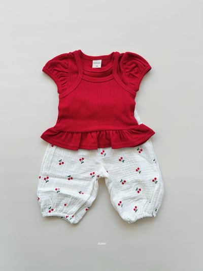 Azalea17｜(70-125cm) 吊帶公主袖上衣13