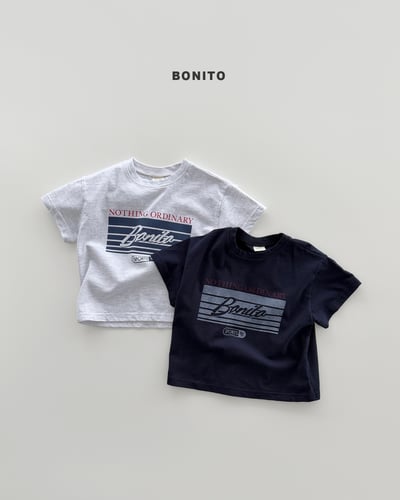 Bonito15｜(75cm-125cm) 2色字母印刷上衣2