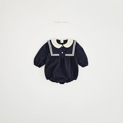 bebe nine57 (55cm-85cm) 2色學院風設計領包屁衣12