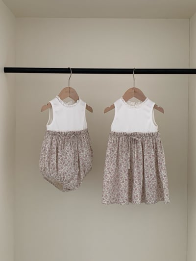 JE52｜(66-100cm) 無印花邊包屁衣/套裝11