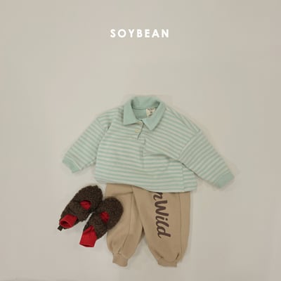 Soybean07｜(75cm-118cm) 條紋有領上衣14