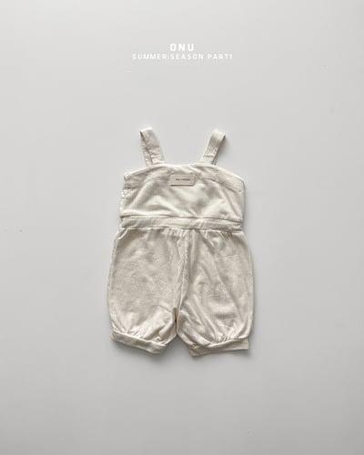 onu52｜(6m-12m) 無袖吊帶包屁衣/帽子4