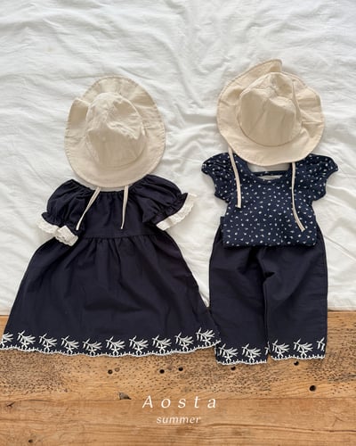 AOSTA05｜(6m-5y) 2色公主泡泡袖上衣3