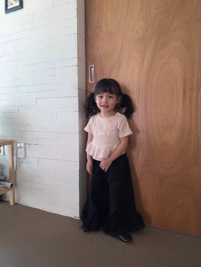 Color17｜(75-115cm) 荷葉邊兩件式上衣7