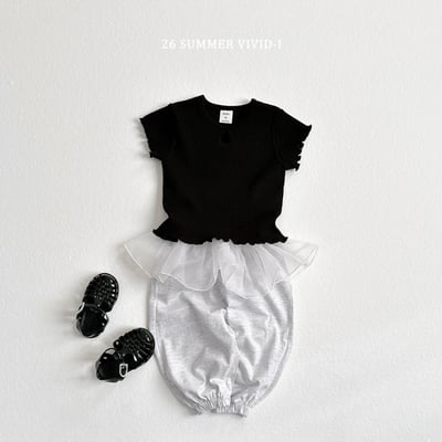 vivid91｜(78cm-125cm) 2款荷葉邊雪紡慢跑褲11