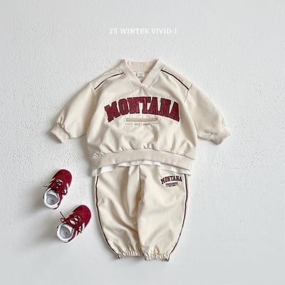 vivid09｜(78cm-125cm) 運動風磨毛縮口褲10