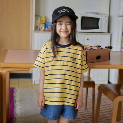 BEAN23｜(65-120cm) 拼色條紋上衣14