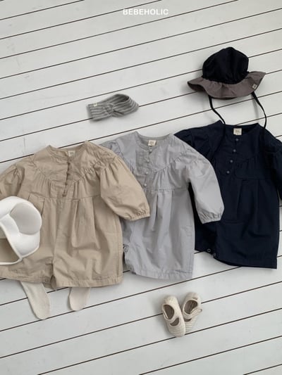 Bebe holic54｜(6m-18m) 日系簡約連身包屁褲3