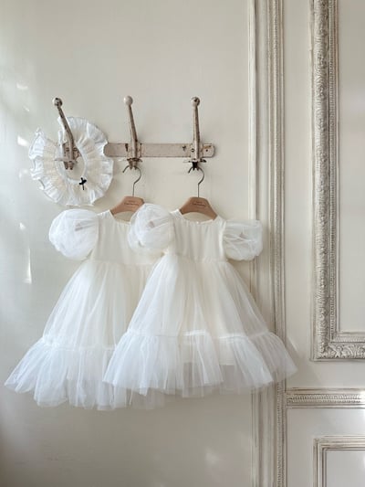 MONBEBE｜(55-120cm) 手足裝．	週歲婚禮必買薄紗洋裝6