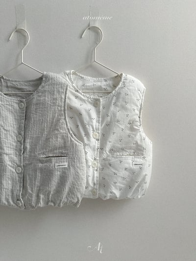Atomeme40｜(70-110) 印花鋪棉背心3