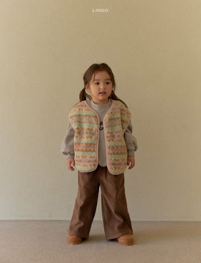 Lindo60｜(80cm-125cm) 燈芯絨直筒寬褲13