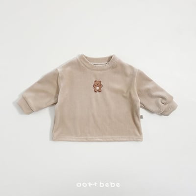 Oottbebe08｜(1y-7y) 絲絨小熊上衣11