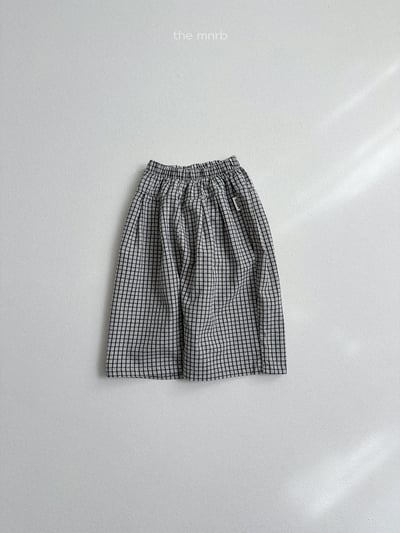 MiniRobe09｜(70-110) 格紋直筒長褲7