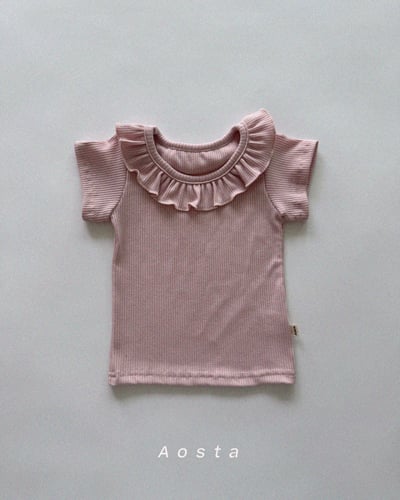 AOSTA04｜(6m-5y) 2色木耳邊翻領上衣6
